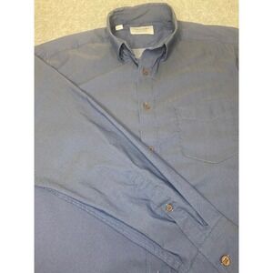 Twillory Untuck(able) Mens Blue Long Sleeve Button Down Casual Shirt SZ L **NWOT